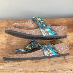 rialto beaded sandals